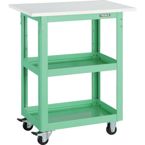 TRUSCO 툴 왜건 돌고래 천판 부착 750X500 영 그린 DLWS-963T-YG 1대