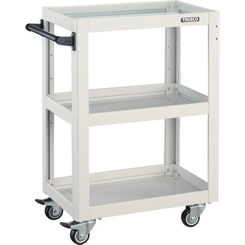 TRUSCO 툴 웨건 돌고래 600×400 4륜 자재 우레탄 바퀴 화이트 DLWS-963UJ-W 1대