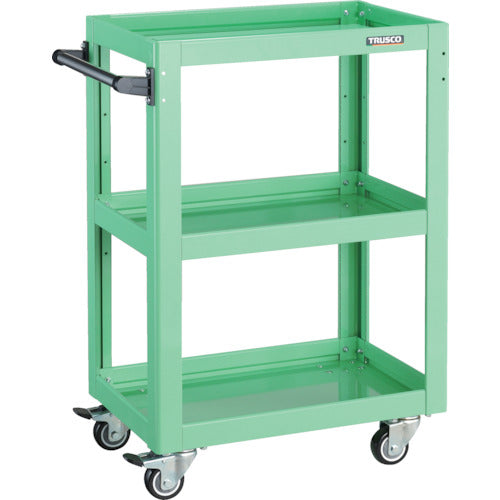 TRUSCO 툴 왜건 돌고래 600×400 4륜 자재 우레탄 바퀴 영 그린 DLWS-963UJ-YG 1대