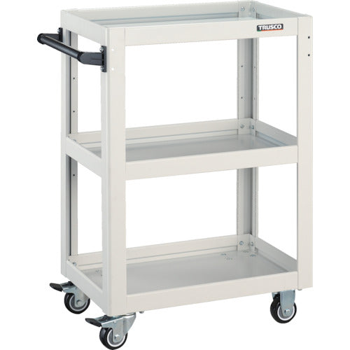 TRUSCO 툴 왜건 돌고래 600×400 우레탄 바퀴 화이트 DLWS-963U-W 1대