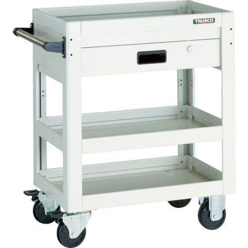 TRUSCO 툴 왜건 돌고래 600X400 1단 인출 화이트 DLWS-963V-W 1대