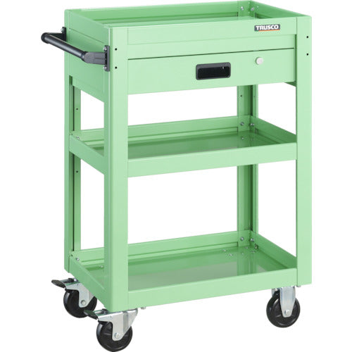 TRUSCO 툴 왜건 돌고래 600X400 1단 인출 영 그린 DLWS-963V-YG 1대
