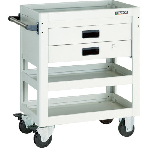 TRUSCO Tool Wagon Dolphin 600X400 2-Drawer White DLWS-963X-W 1 Unit