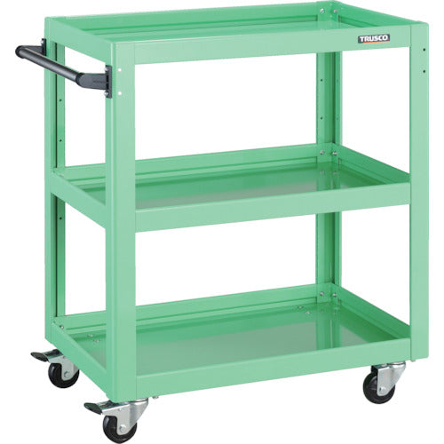TRUSCO Tool Wagon Dolphin 750X500 4-Wheel Swivel Young Green DLWS-973J-YG 1 Unit