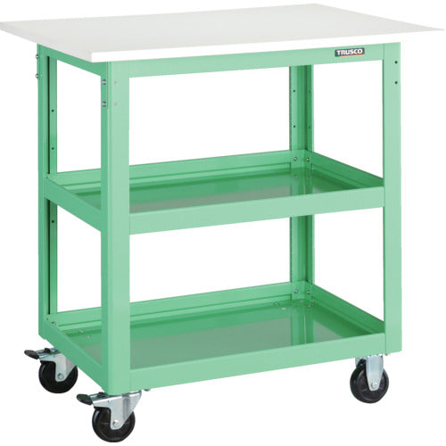 TRUSCO Tool Wagon Dolphin with Top 900X600 Young Green DLWS-973T-YG 1 Unit
