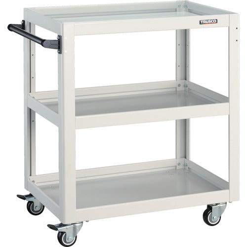 TRUSCO Tool Wagon Dolphin 750 x 500 4-Wheel Swivel Urethane Wheels White DLWS-973UJ-W 1 Unit
