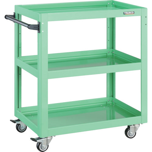 TRUSCO Tool Wagon Dolphin 750 x 500 4-Wheel Swivel Urethane Wheels Young Green DLWS-973UJ-YG 1 Unit