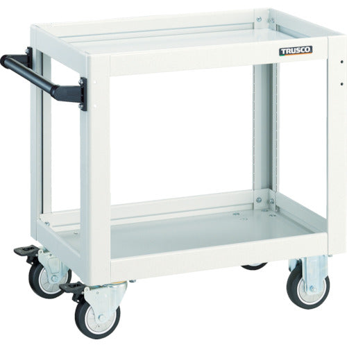 TRUSCO Tool Wagon Dolphin 750 x 500 Urethane Wheels White DLWS-973U-W 1 Unit