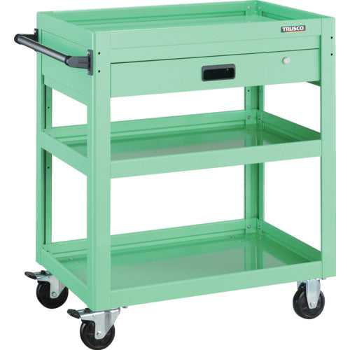 TRUSCO Tool Wagon Dolphin 750X500 1 Drawer Young Green DLWS-973V-YG 1 Unit