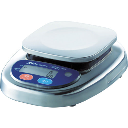 A&amp;D Dustproof and Waterproof Digital Scale Waterboy (Certified, Class 1) Capacity 1000g HL1000IWP-K-A1 1 unit