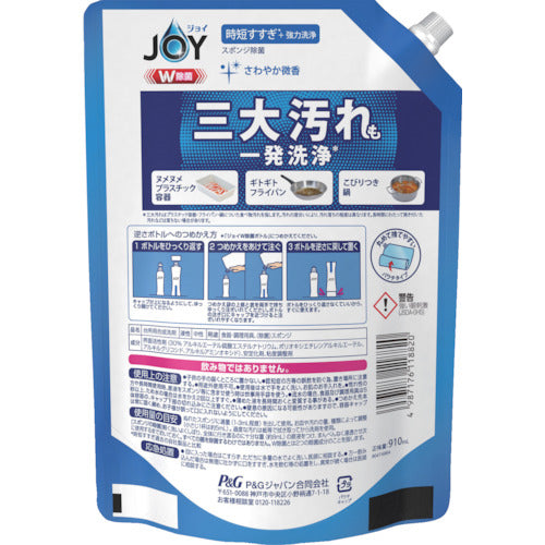 Ｐ＆Ｇ　ジョイ　Ｗ除菌　食器用洗剤　詰め替え　超特大　９１０ｍｌ　402336　1 個