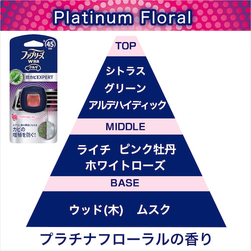 P&amp;G Febreze Easy Clip Anti-Mold Expert for Cars Platinum Floral 2.2ml x 2 111685 1 PK