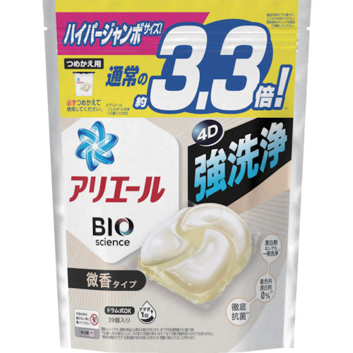 P &amp; G 아리에르 젤 볼 4D 미향 리필 하이퍼 점보 39 개 062369 1 PK