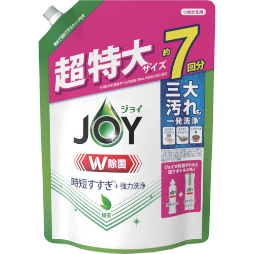 Ｐ＆Ｇ　ジョイ　Ｗ除菌　食器用洗剤　緑茶　詰め替え　超特大　９１０ｍｌ　402337　1 個