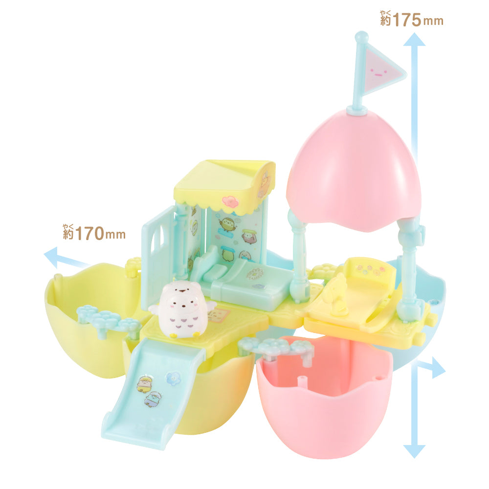 【수량 한정 입하】 스페셜 깜짝 달걀 팩 스미코 구라시 푸카 푸카 타마고 랜드 두근두근 미끄럼틀 세트 1 개