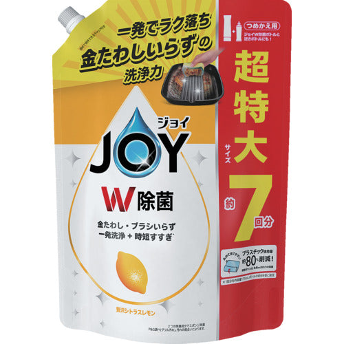 P&amp;G Joy Double Antibacterial Dishwashing Detergent Lemon Refill Extra Large 910ml 402338 1 pc