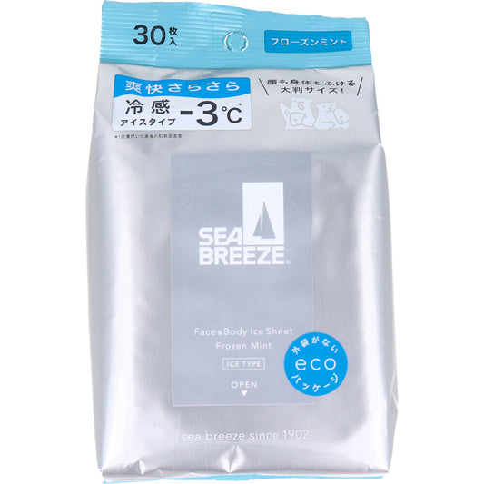 씨브리즈 페이스 &amp; 바디 아이스 시트 N 냉동 민트 30장입 1개