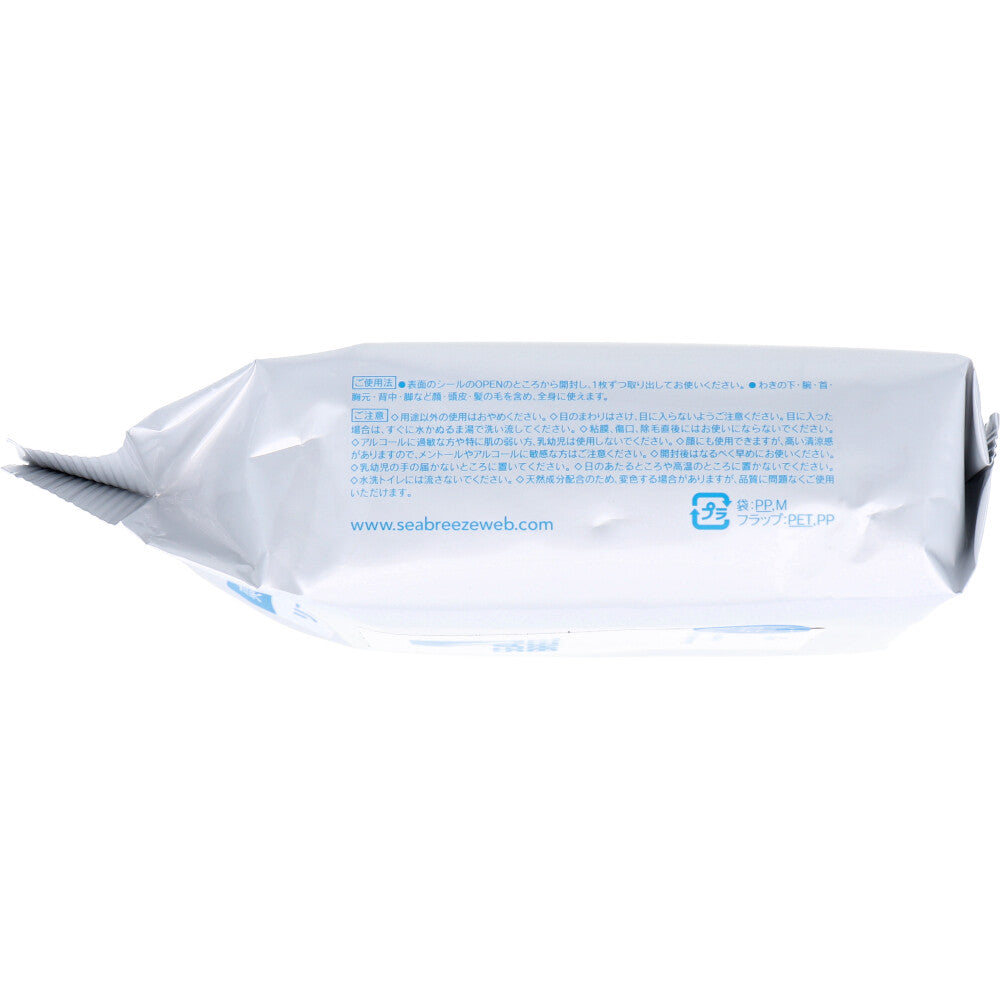 Sea Breeze Face &amp; Body Sheet N Fragrance-free 30 sheets 1 piece