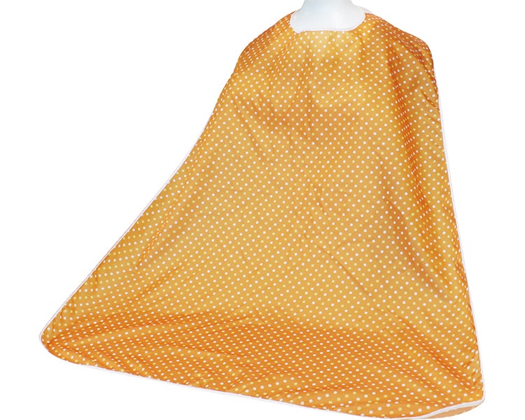 Light and fluffy! Meal apron / SE-04O Polka dot orange 1 piece