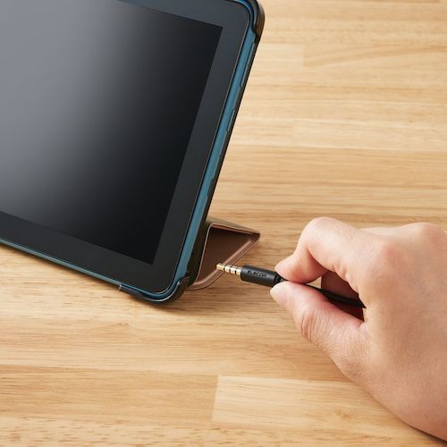 エレコム　有線ヘッドセット　両耳ネックバンド　４極　１．８ｍ　ブラック　HS-NB03STBK　1 個