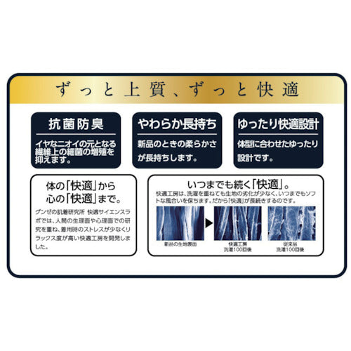 ＧＵＮＺＥ　快適工房　半袖Ｕ首　KQ5016-LL　1 枚