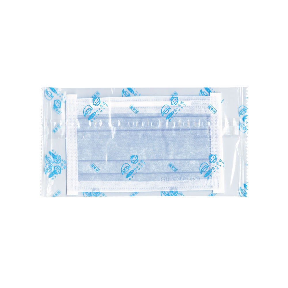 Children's Light Blue Gentle Mask, Individually Wrapped, Elementary School Size, 30 Masks, 1 pc