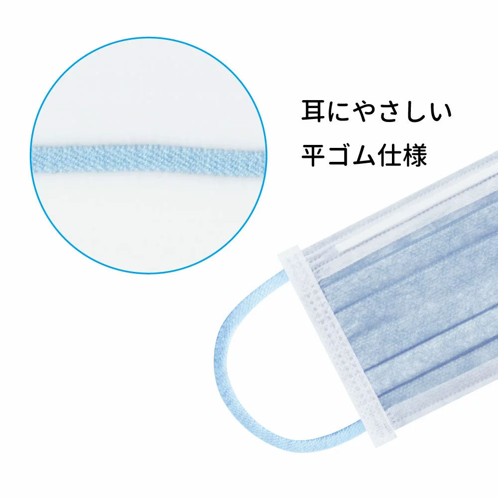 Children's Light Blue Gentle Mask, Individually Wrapped, Elementary School Size, 30 Masks, 1 pc