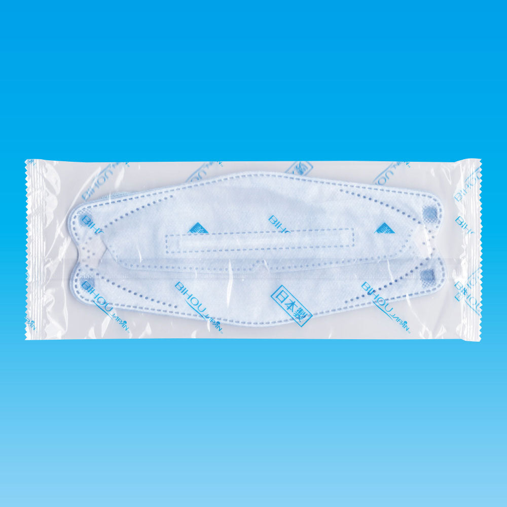 【アウトレット】やさしいマスク 3D立体型 標準サイズ ライトブルー 個包装 5枚入 1 個