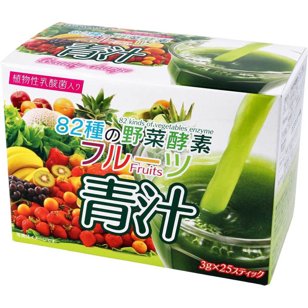 ※82種の野菜酵素 フルーツ青汁 3g×25スティック 1 個