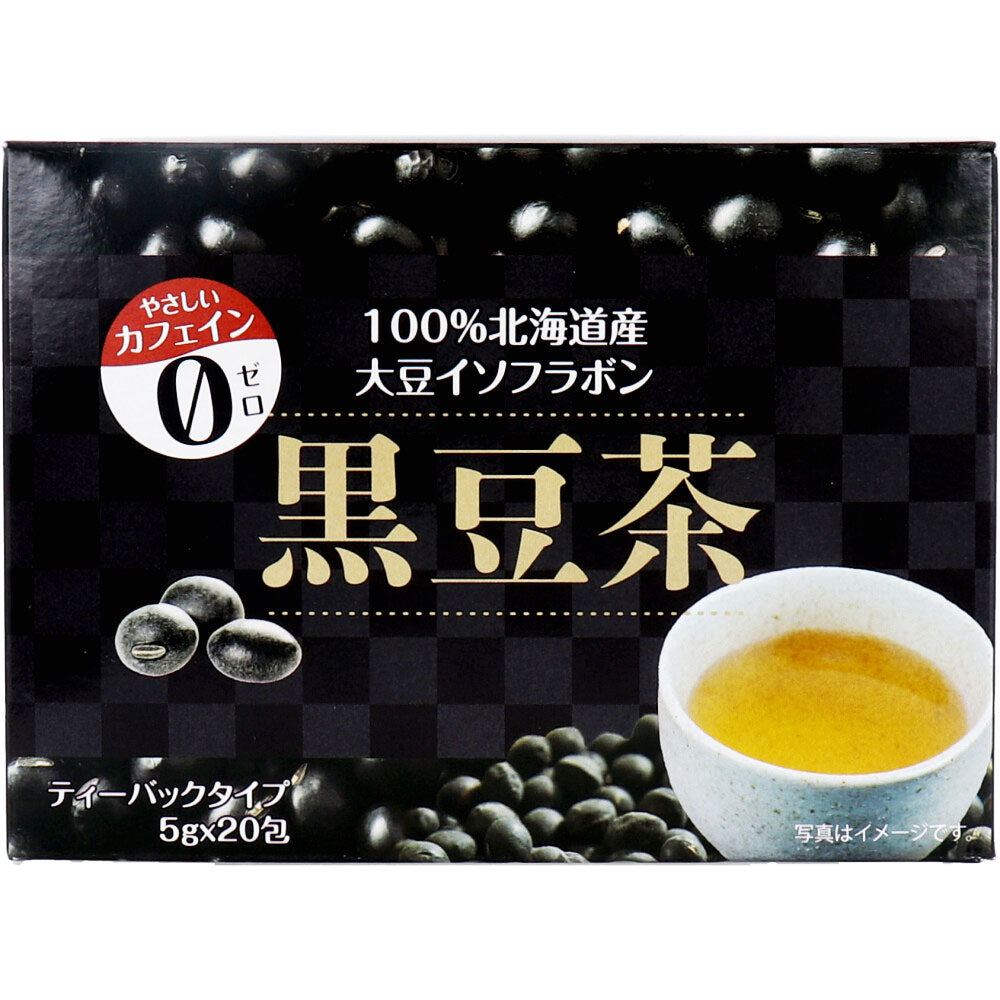 ※[11月26日まで特価]100％北海道産 大豆イソフラボン 黒豆茶 5g×20包入 1 個