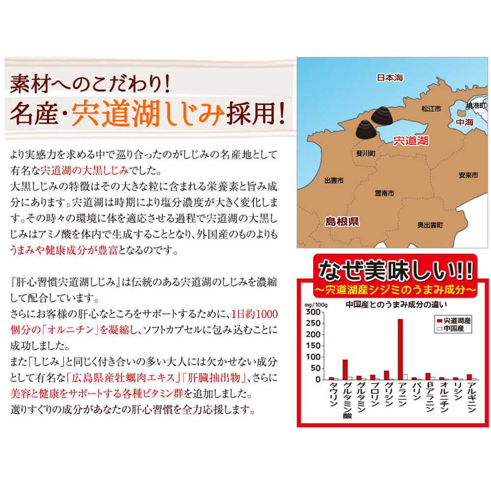 ※【アウトレット】リフレ 宍道湖しじみ 62粒入 1 個