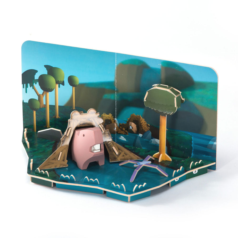 【アウトレット】HALF TOYS ビーバー ジオラマセット 1 個