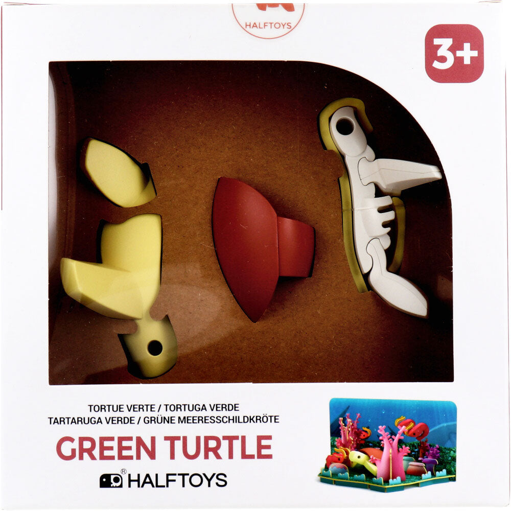 [Outlet] HALF TOYS Green Sea Turtle Diorama Set 1 piece