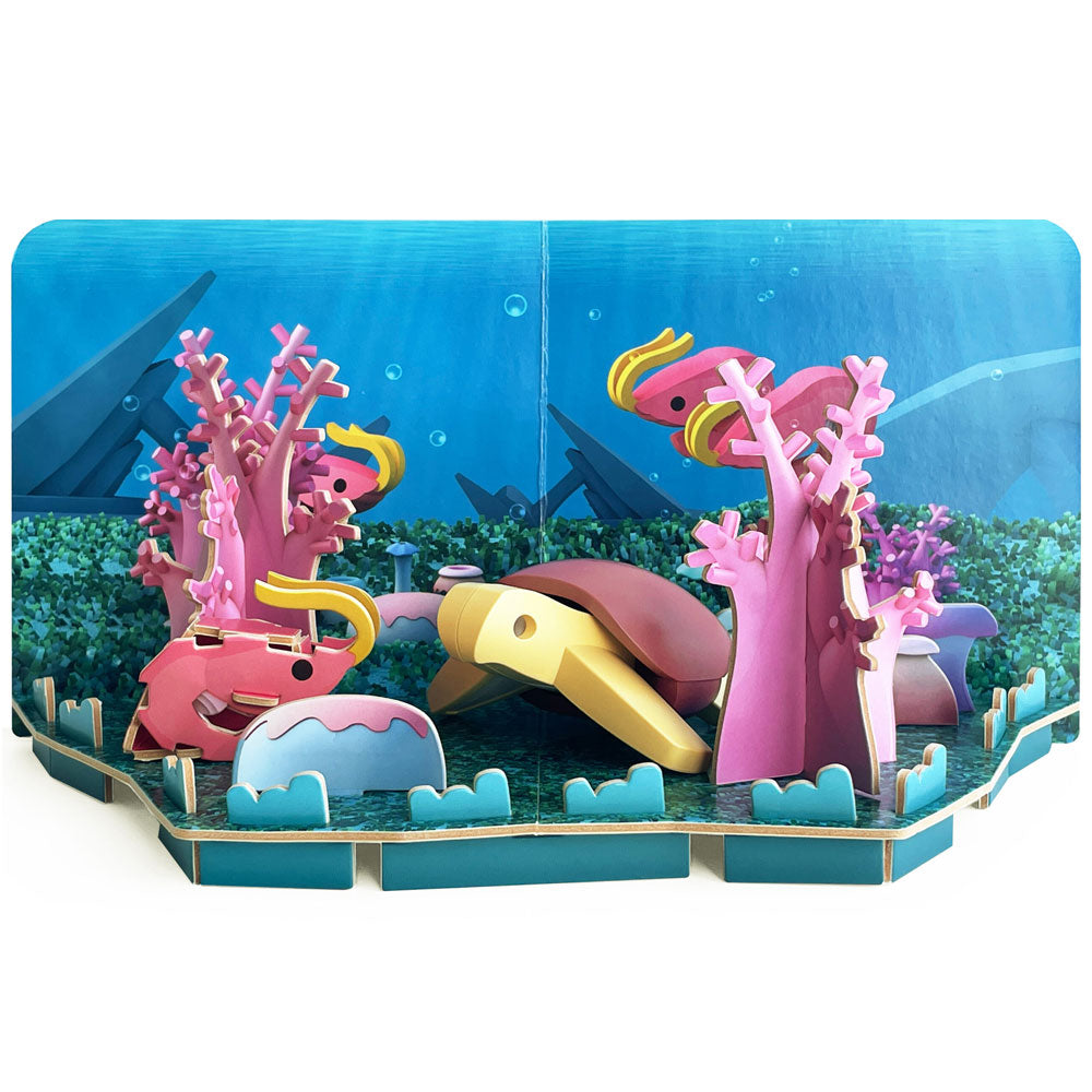 [Outlet] HALF TOYS Green Sea Turtle Diorama Set 1 piece