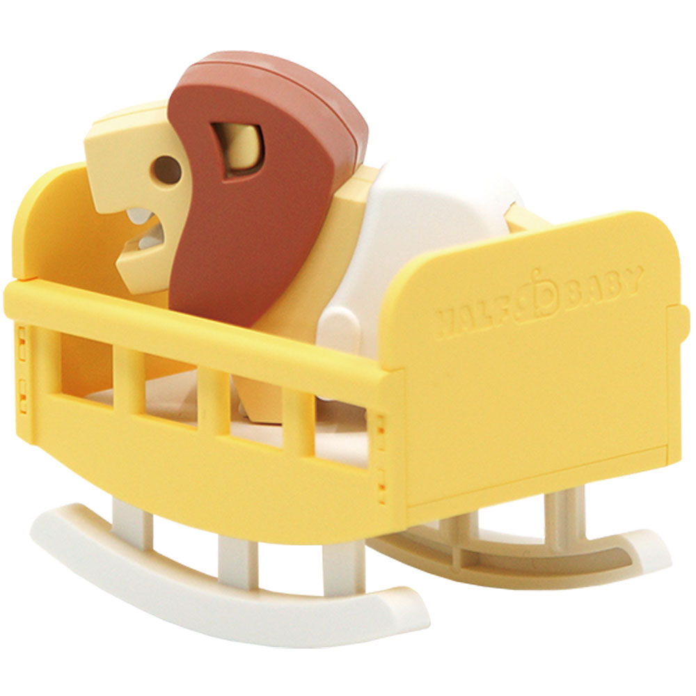 【アウトレット】HALF TOYS ベビーライオン ベビーベッド付 1 個