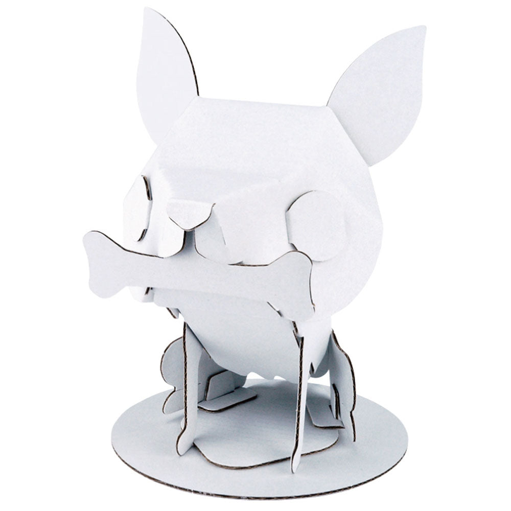 hacomo kids 動物シリーズ チワワ ダンボール工作キット 1 個