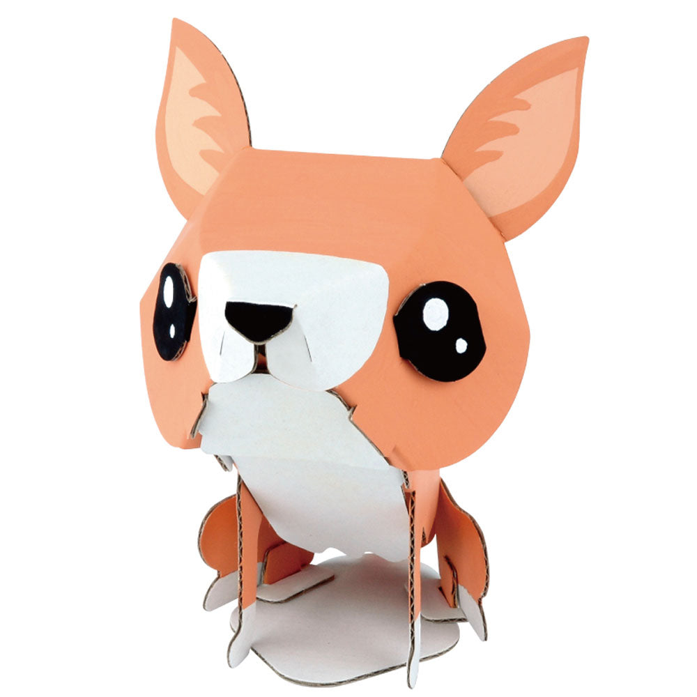 hacomo kids 動物シリーズ チワワ ダンボール工作キット 1 個