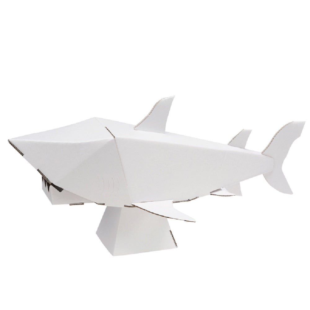 hacomo kids 水族館シリーズ サメ ダンボール工作キット 1 個