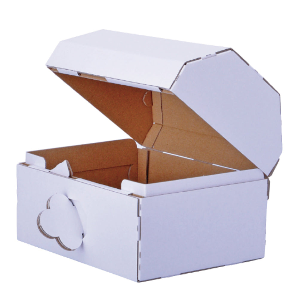 hacomo 공작 소재 보물 상자 골판지 공작 키트 1개