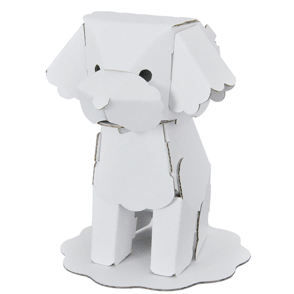 hacomo kids 動物シリーズ トイプードル ダンボール工作キット 1 個