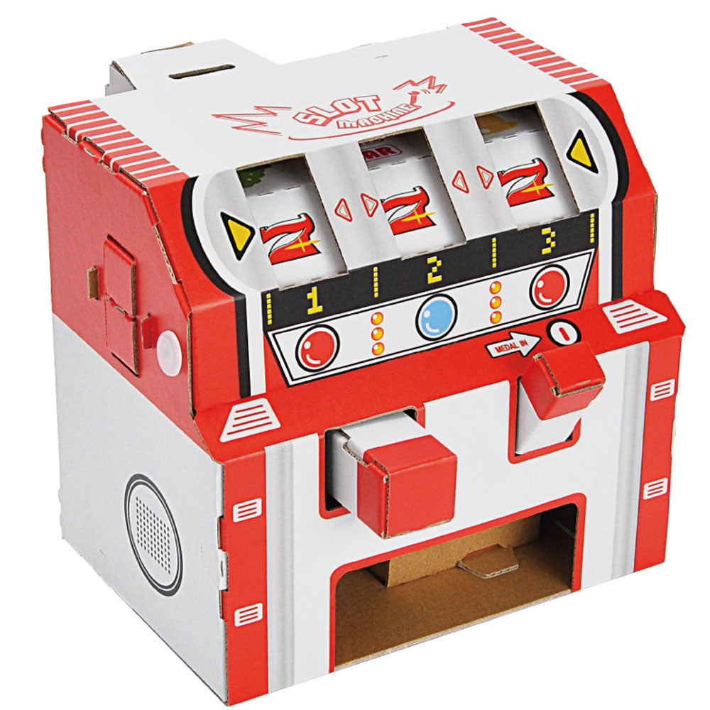 hacomo WOW ダンボールで遊ぼう！ スロットマシーン ダンボール工作キット 1 個