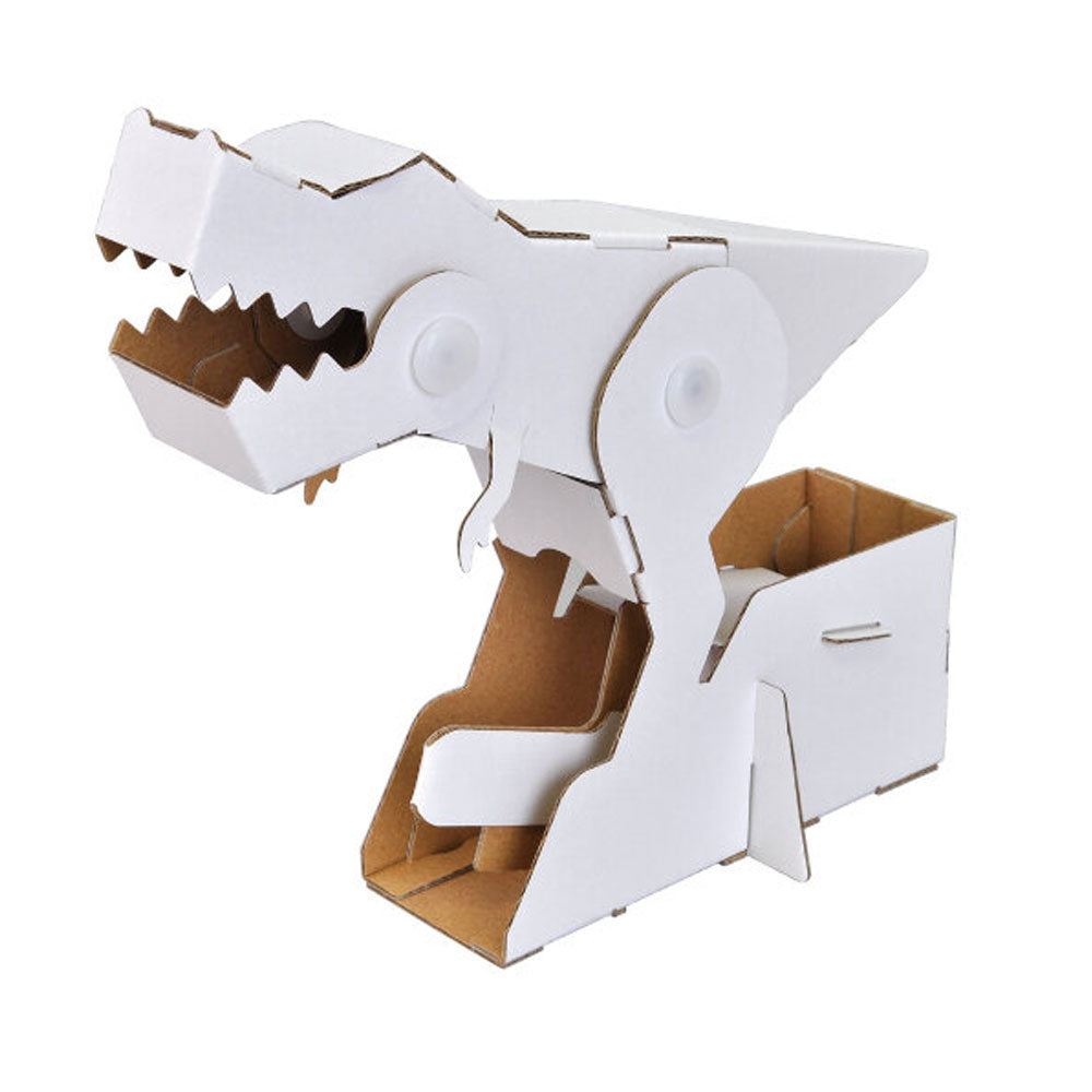 Hacomo Ugokku Series Pakkun Dinosaur Piggy Bank Moving Cardboard Craft Kit 1 piece