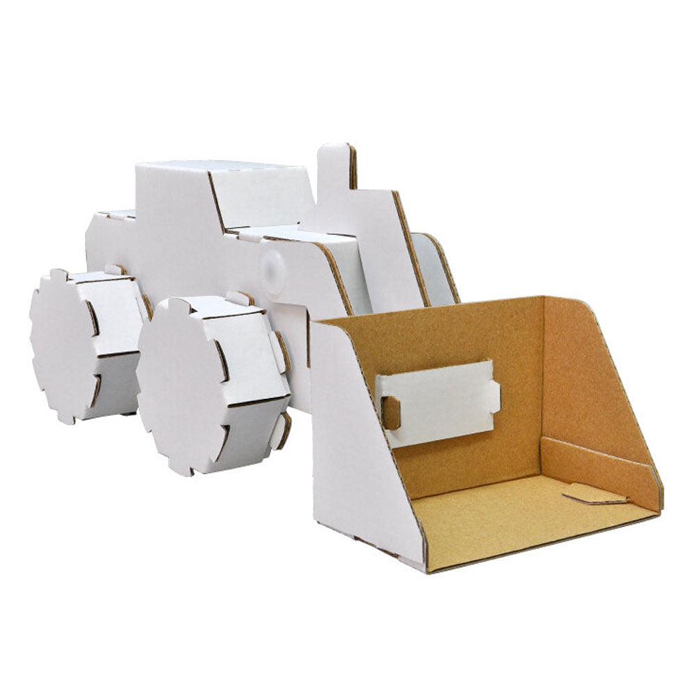 hacomo 우곡 시리즈 휠 로더 움직이는 골판지 공작 키트 1 개