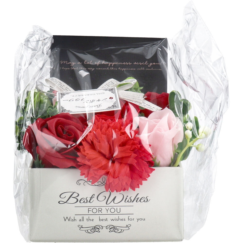 シャボンフラワー MK-008 レッド 1 個