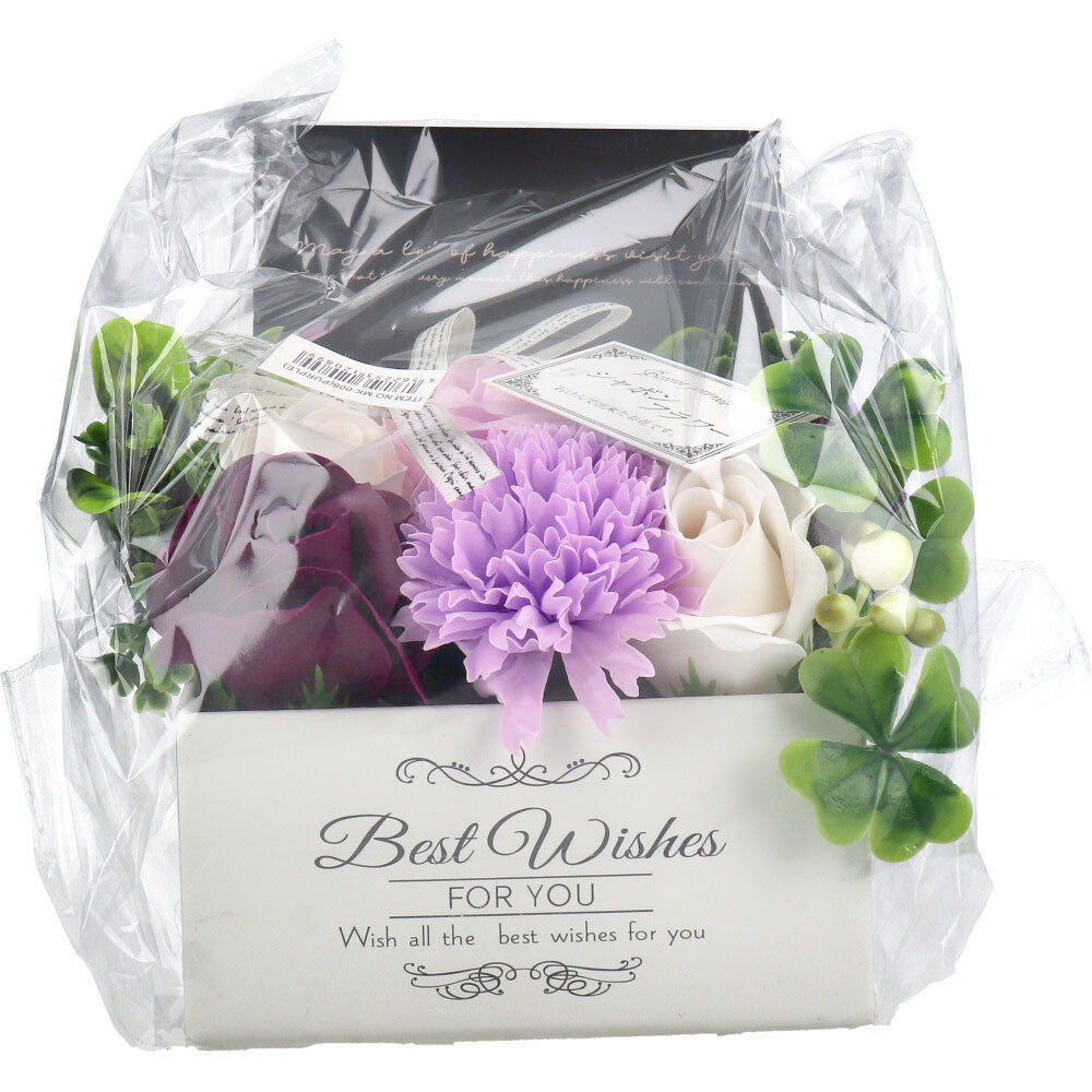 シャボンフラワー MK-008 パープル 1 個