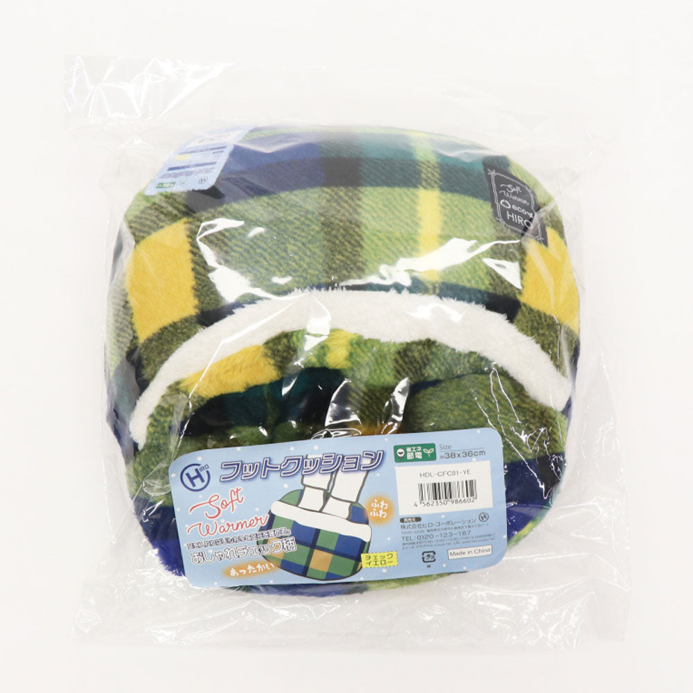 [Outlet] Foot cushion Check yellow 1 piece