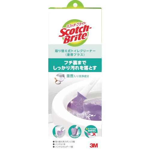 3M Scotch-Brite Refillable Toilet Cleaner with Baking Soda Plus T-557-3HC GC 1 pc