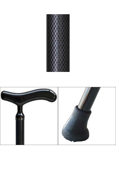 Full Touch Carbon Cane Expansion Joint / S0870040 Black 1 piece