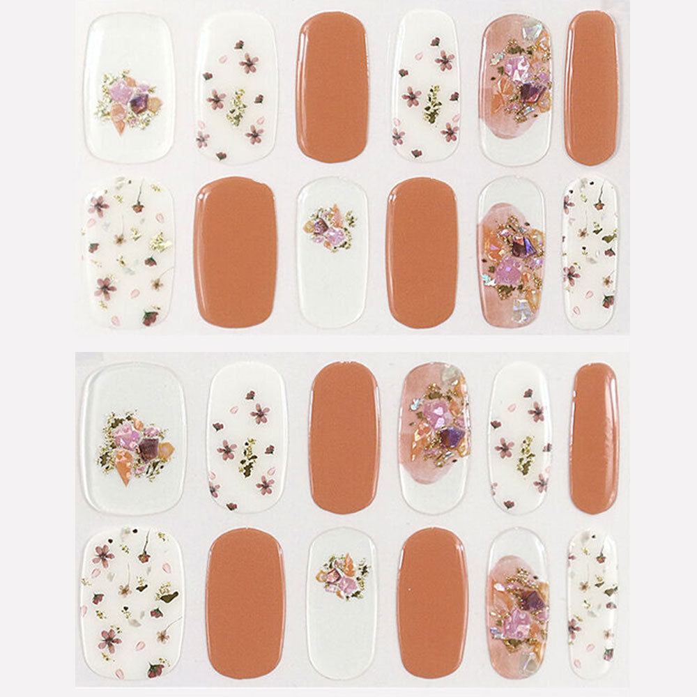 【아울렛】LYSD'OR 리스돌 세미큐어 젤 네일 핸드 네일용 샹드 플룰 24장입 1개