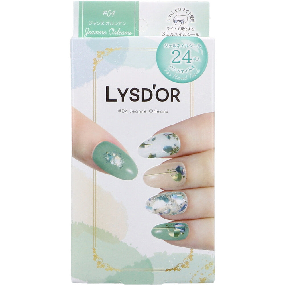 [Outlet] LYSD'OR Semi-Cure Gel Nails for Hand Nails Jeanne Orleans 24 Sheets 1 Piece